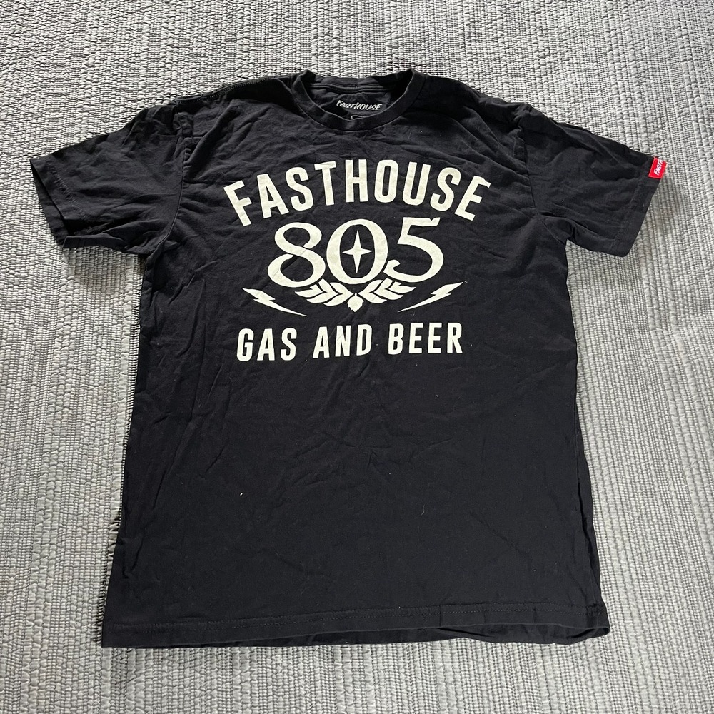 Fasthouse 805 Gas & Beer XR100 World Championship T-Shirt Black Large Men's Tee